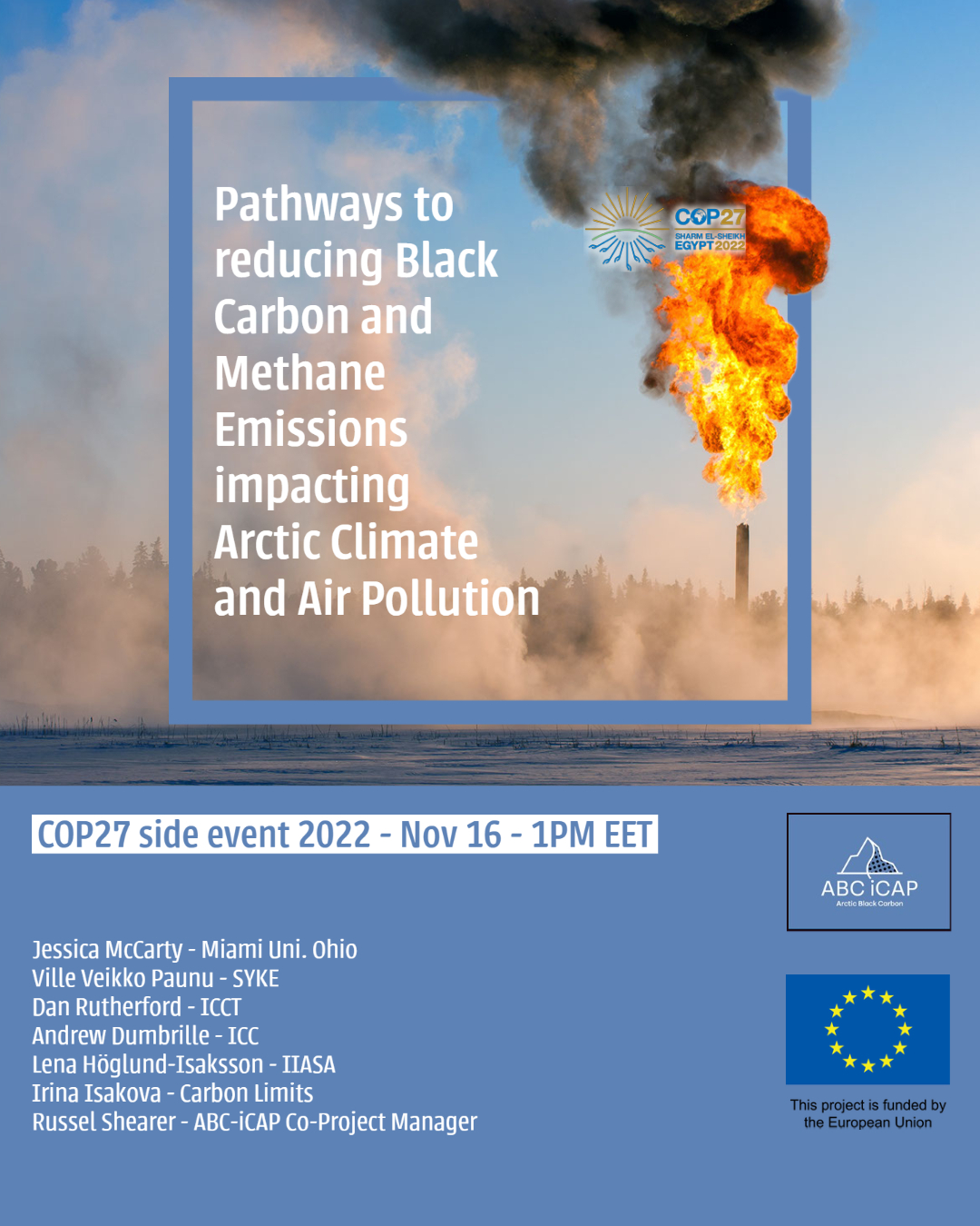 COP27 side-event flyer